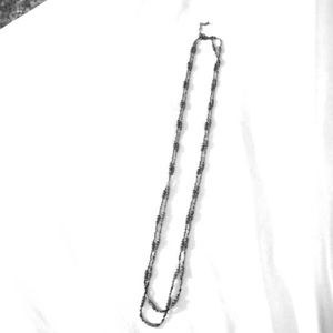 Double strand beaded necklace